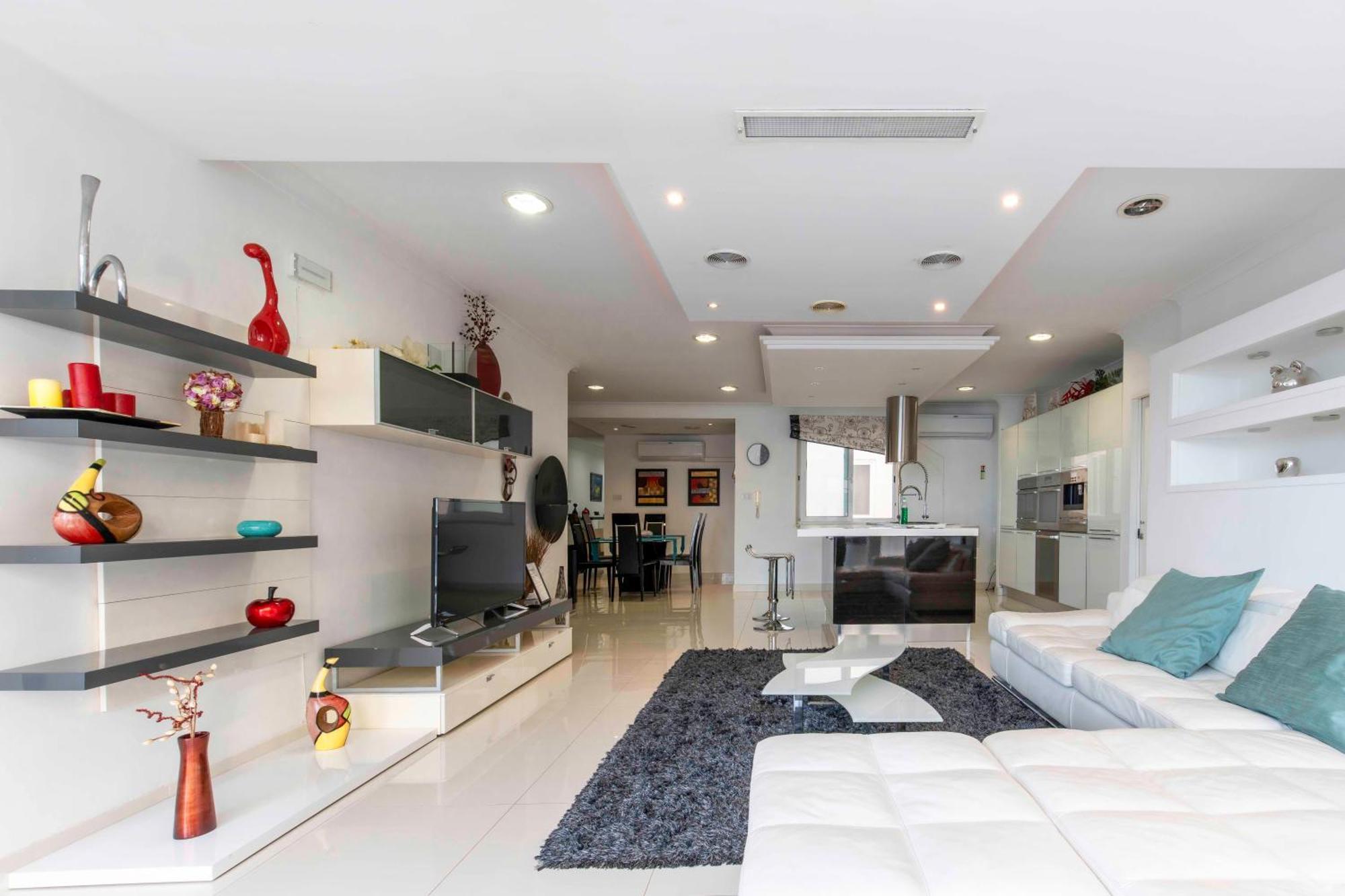 Ferienwohnung Oceanfront 3Br Penthouse Luxury & Views In Sliema Exterior foto